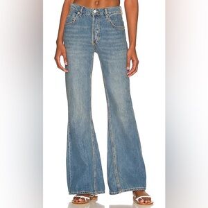 FP New Dawn Flare Jeans in Belgrade Blue sz 31